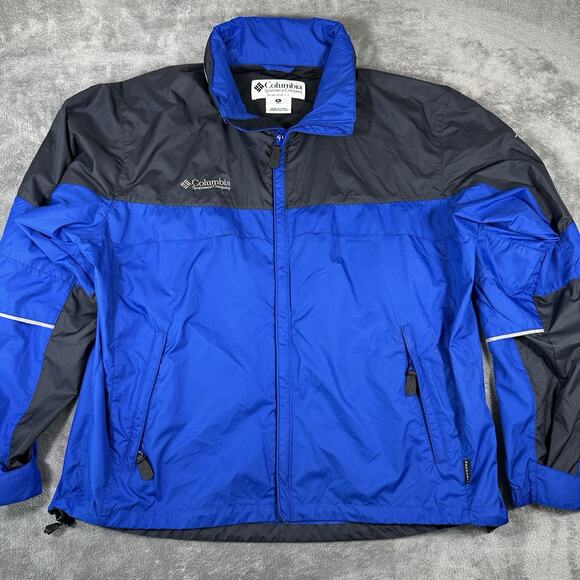 Columbia Sportswear Jacket Titanium Alloy Jacket Men's XL Blue Gray Hiking - Picture 1 of 9